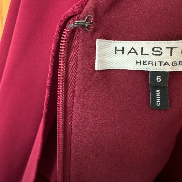 Halston Heritage Flowy Crepe Gown - Picture 5 of 11